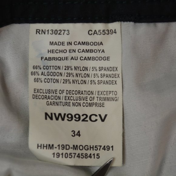 Wrangler OUTDOOR Size 34 Mens Black ELASTIC Stretch WAIST Utility HIKING Shorts - Picture 3 of 5